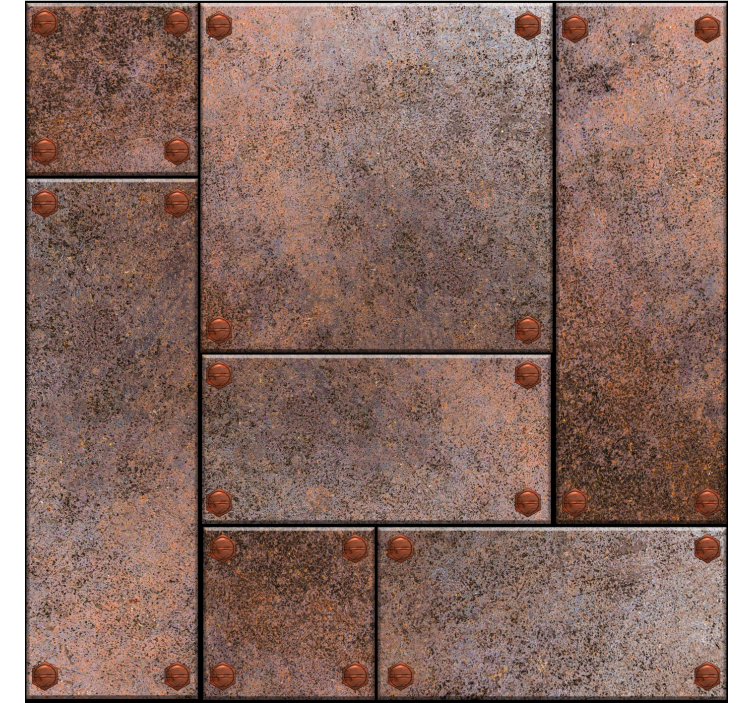 metal plates Teens wallpaper - TenStickers