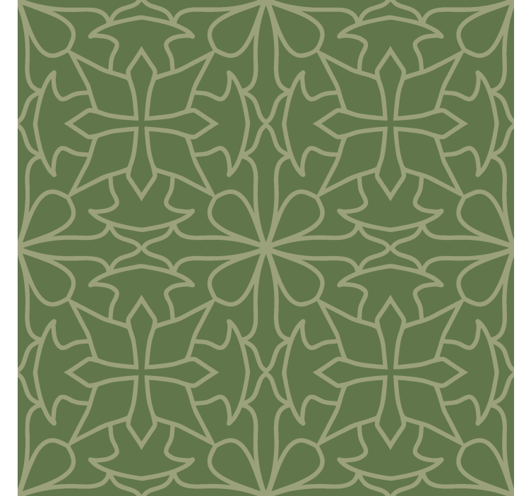 minimalist damask pattern Baroque wallpaper - TenStickers