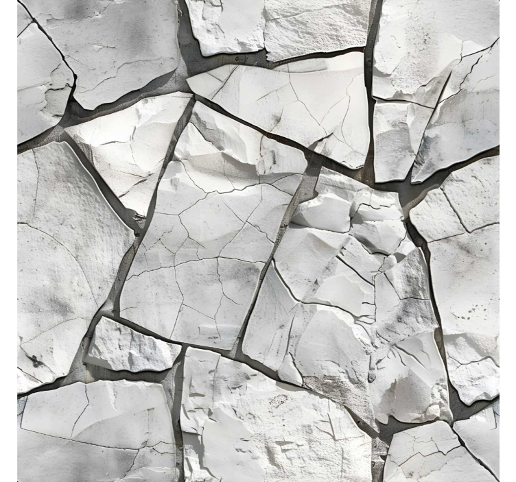 Gray design stone effect wallpaper - TenStickers