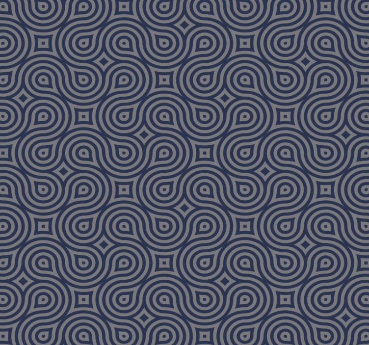 Geometric Tranquility geometric wallpaper - TenStickers