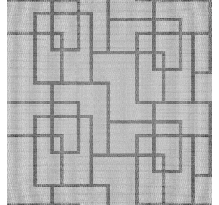 Gray geometric lines contemporary wallpaper - TenStickers