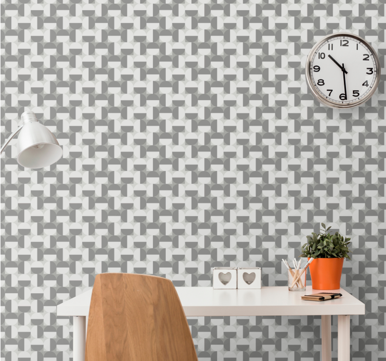 3D Cube Patterns geometric wallpaper - TenStickers