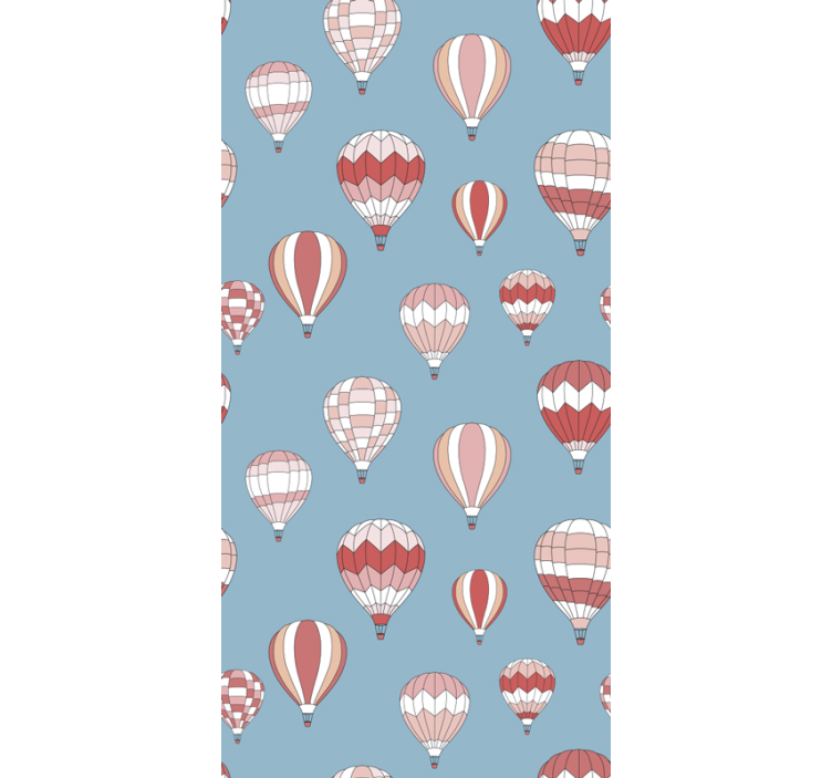 Balloon Motif Design children's wallpaper - TenStickers