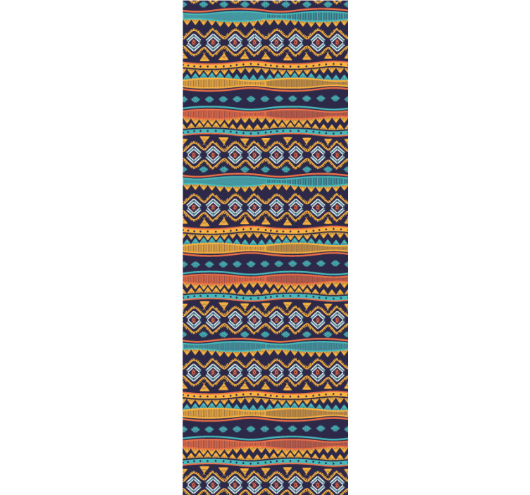 Ethnical motif wallpaper horizontal stripes - TenStickers