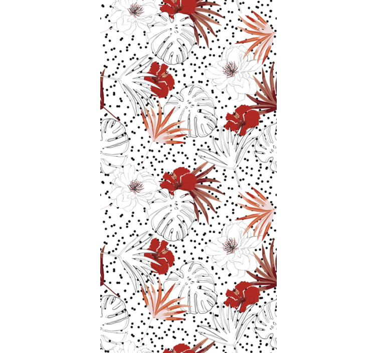 Tropical Botanical Design floral wallpaper - TenStickers