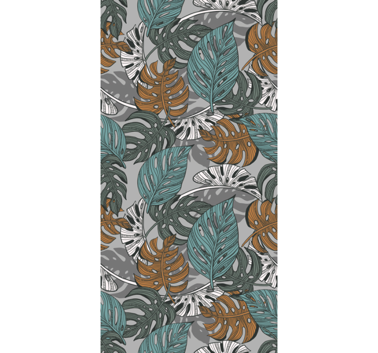 Tropical Leaf Scenery leaves wallpaper - TenStickers