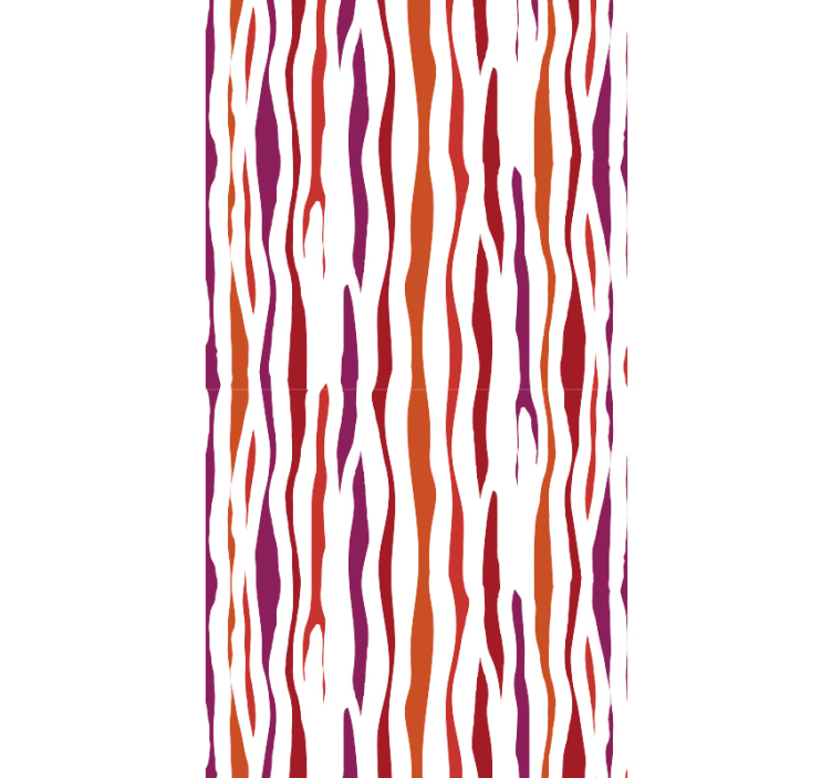 Curved Wave Patterns geometric wallpaper - TenStickers