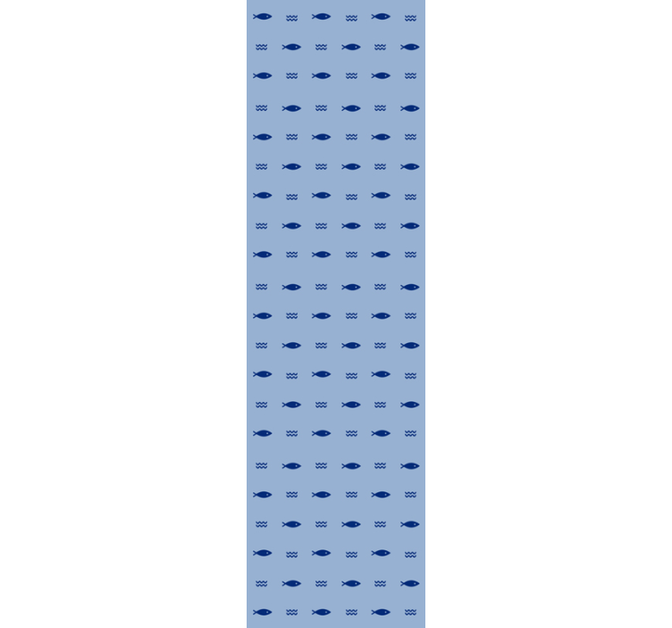 Underwater Blue Pattern fishes wallpaper - TenStickers