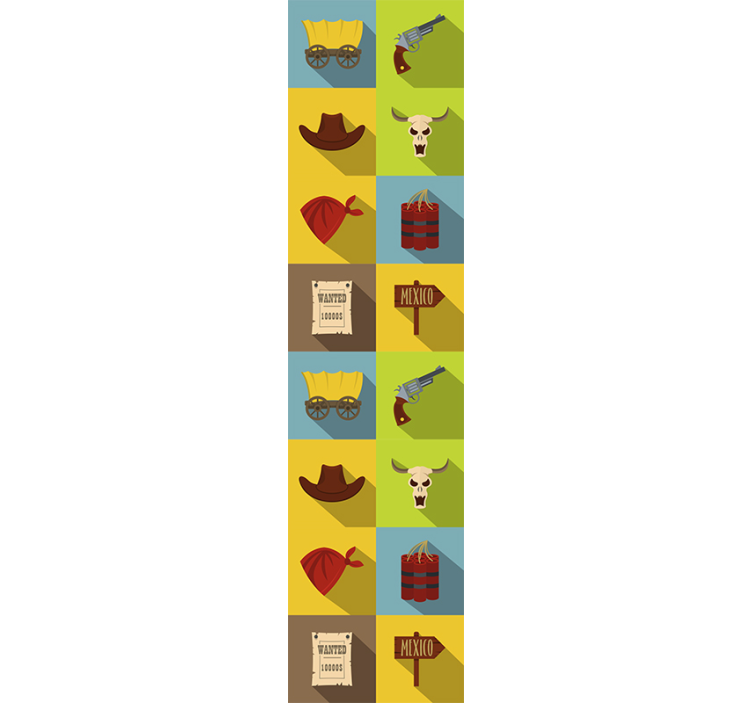 Western Theme Elements custom wallpaper - TenStickers