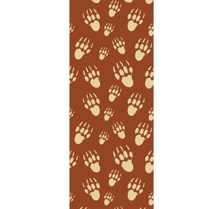 Hedgedog orange prints animals wallpaper - TenStickers