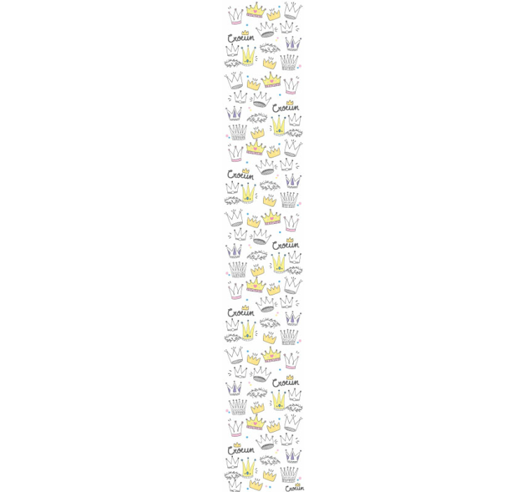 Crown Pattern Design children's wallpaper - TenStickers