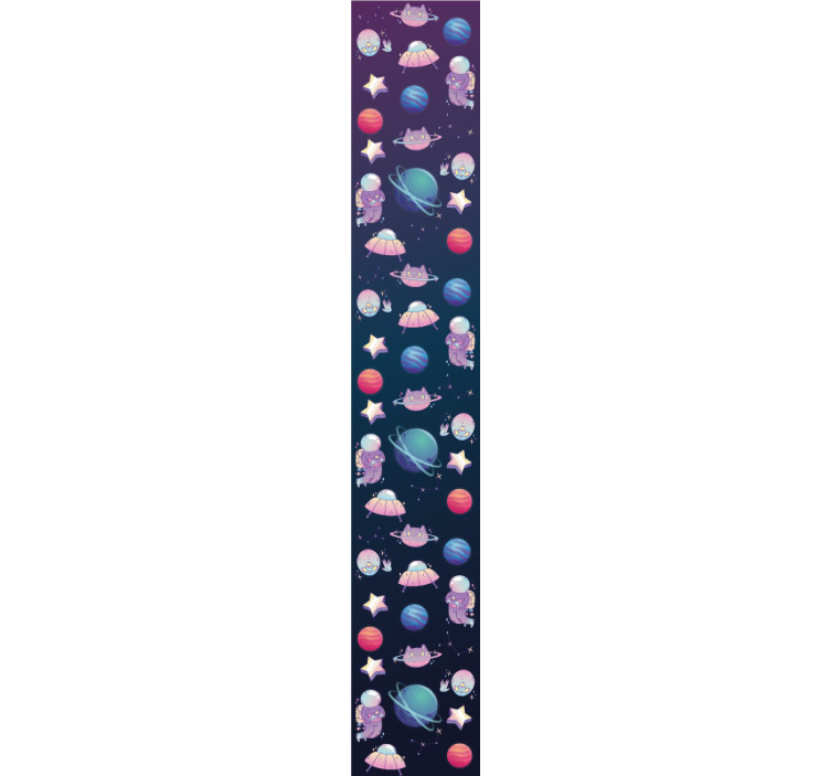 Outer space adventure children's wallpaper - TenStickers