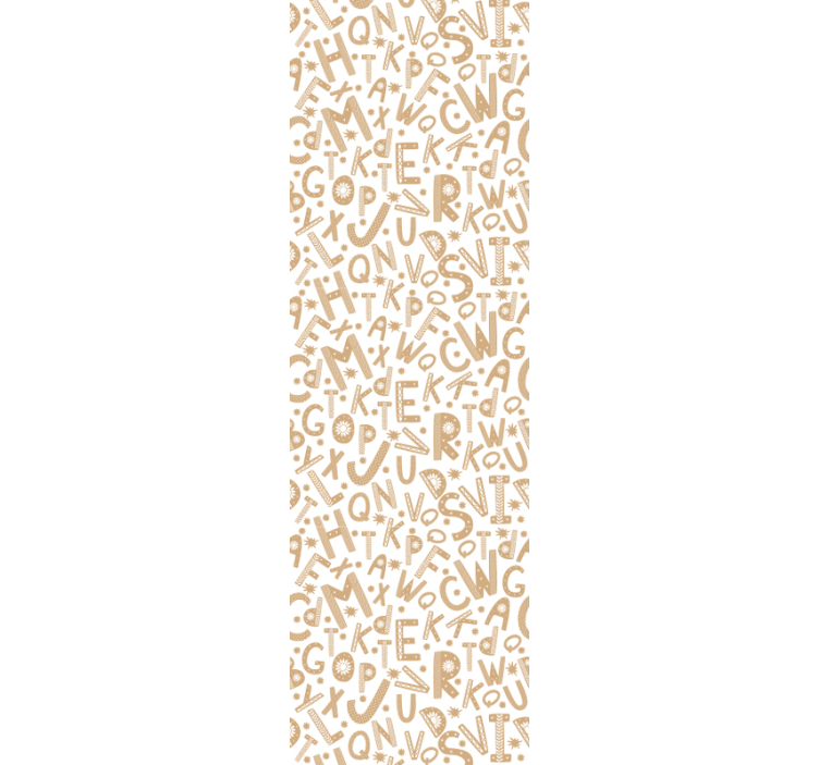 Alphabet Pattern lettering wallpaper - TenStickers