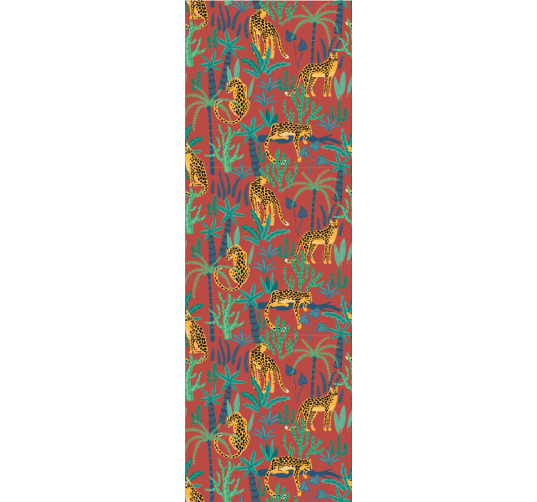 Tropical Jungle Scene animals wallpaper - TenStickers