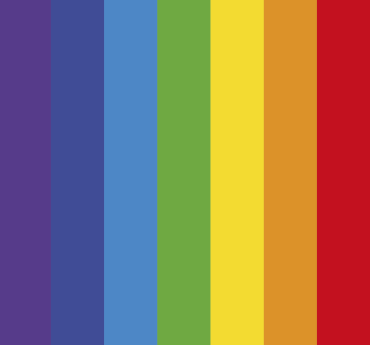 Stripe wallpaper Rainbow stripes - TenStickers