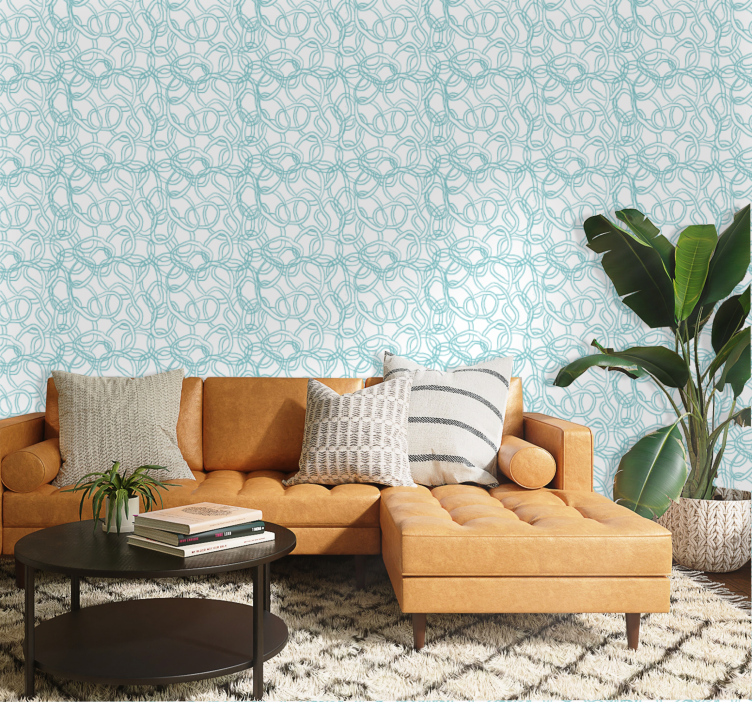 Abstract circular modern  wallpaper - TenStickers