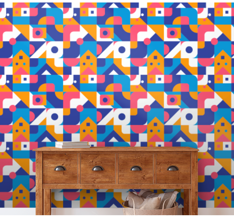 Geometric Representation geometric wallpaper - TenStickers