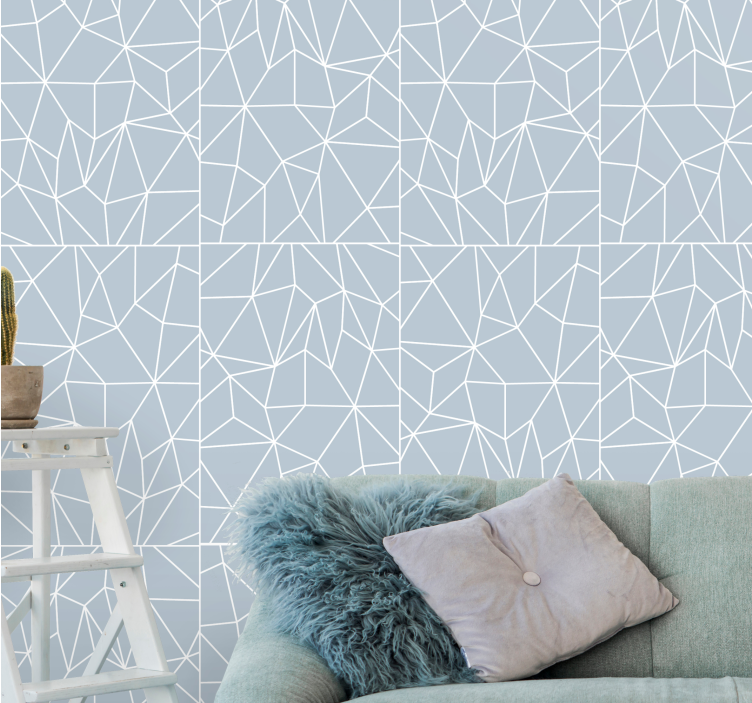 Abstract Linework Design geometric wallpaper - TenStickers