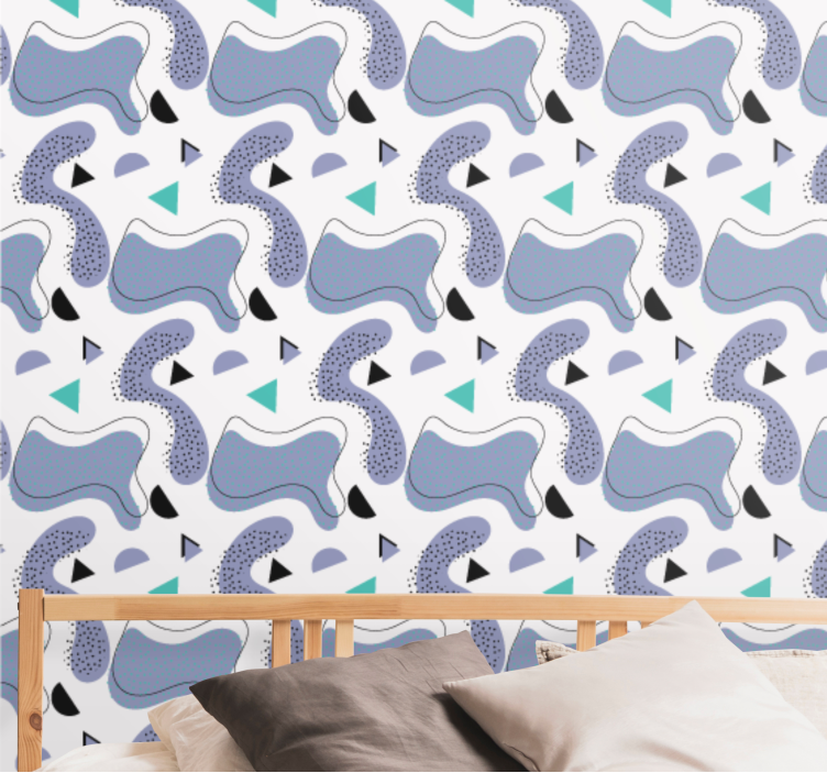 Abstract Shapes Ensemble abstract wallpaper - TenStickers