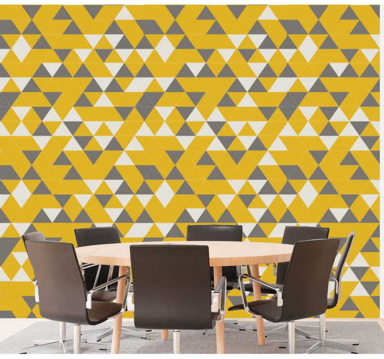 Triangular Geometric Collection geometric wallpaper - TenStickers