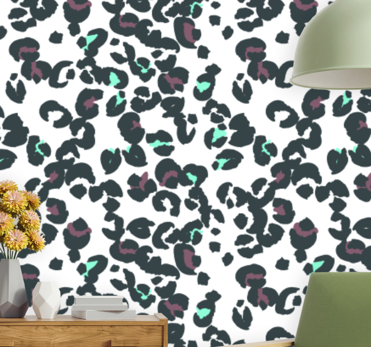 Leopard print wallpaper animal print design - TenStickers
