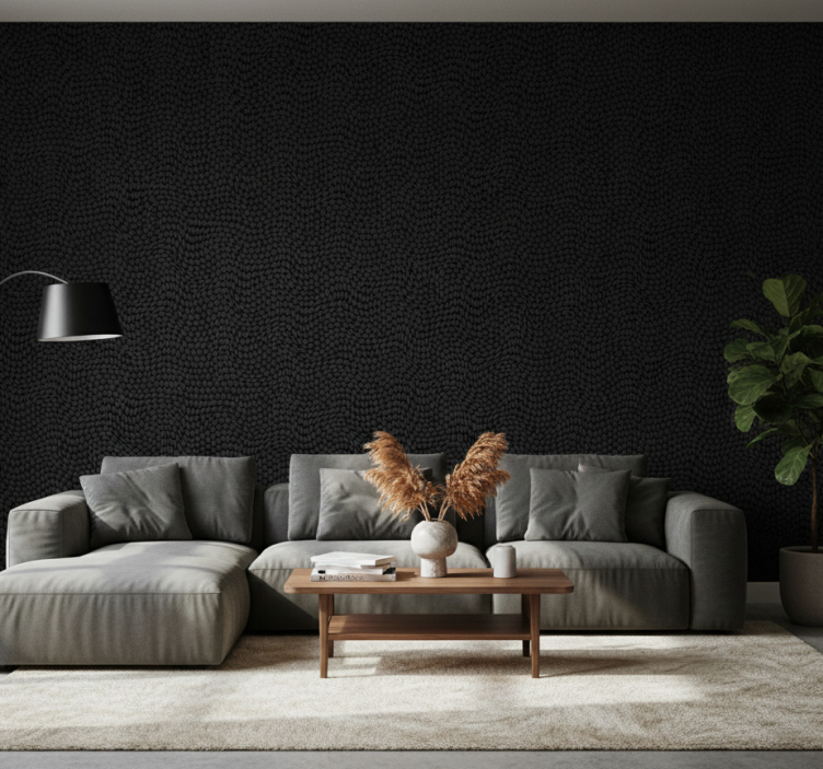 Animals wallpaper black fur texture design - TenStickers