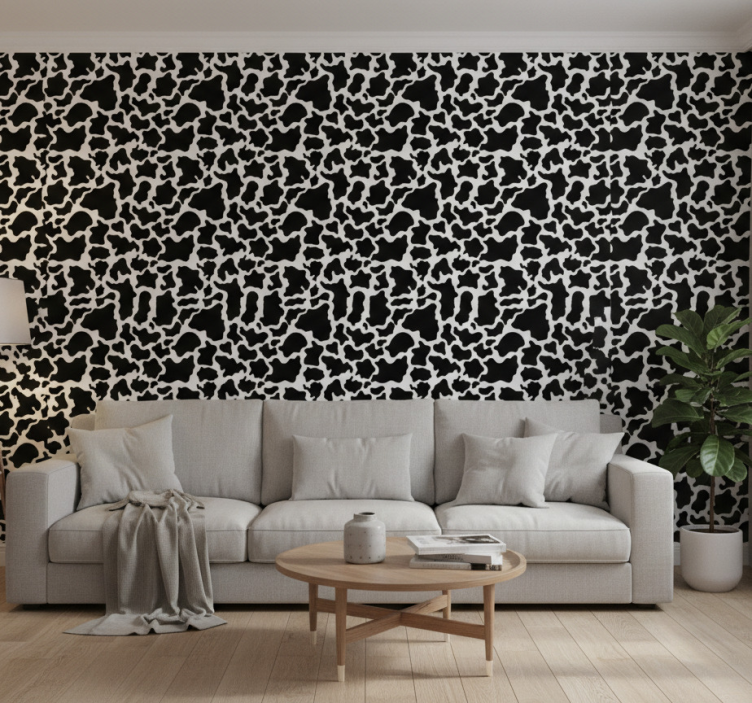 Animals wallpaper cowhide pattern design - TenStickers