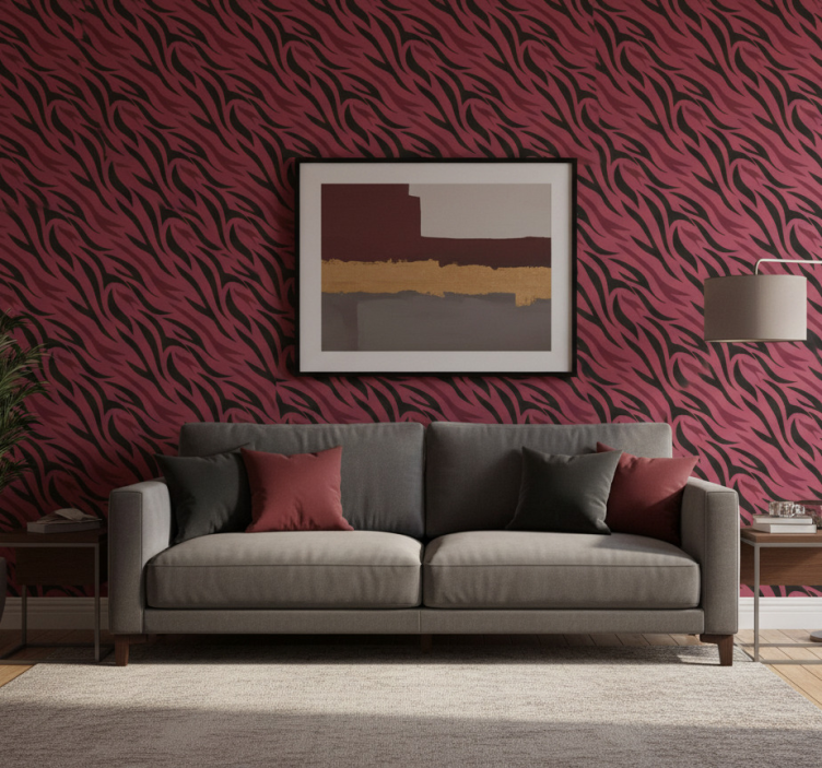 Animals wallpaper wolf fur design - TenStickers