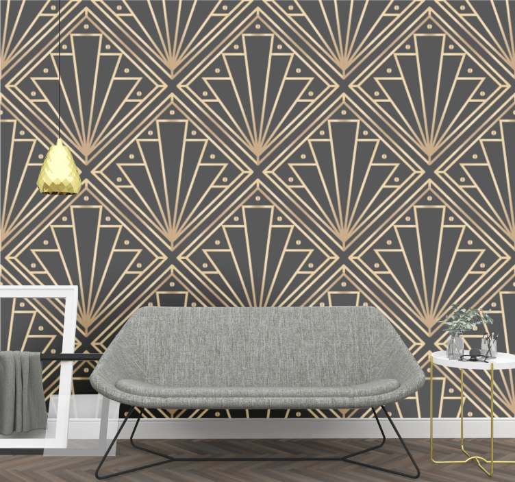 Art Deco Geometrics geometric wallpaper - TenStickers