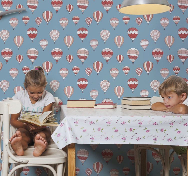 Balloon Motif Design children's wallpaper - TenStickers