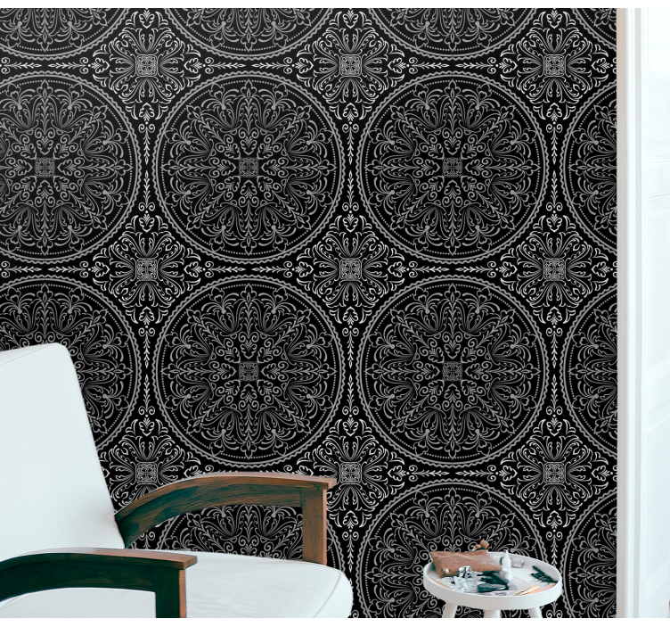 Baroque wallpaper ornate baroque design - TenStickers