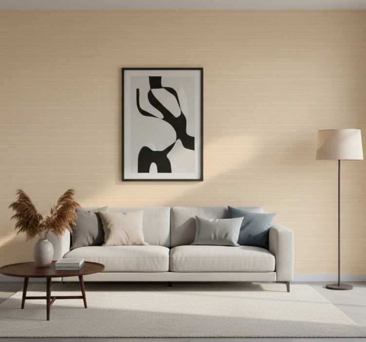 Beige contemporary wallpaper - TenStickers