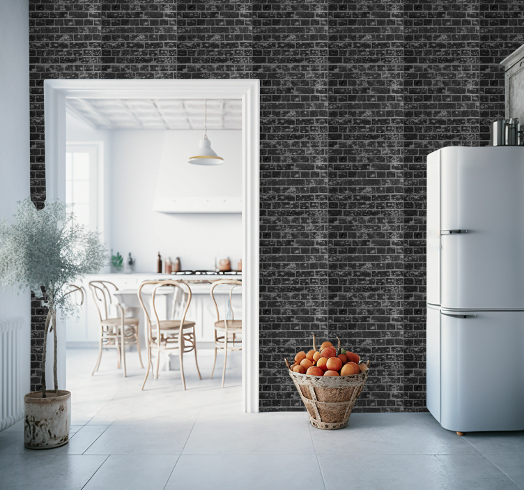 Old bricks kitchen wallpaper - TenStickers