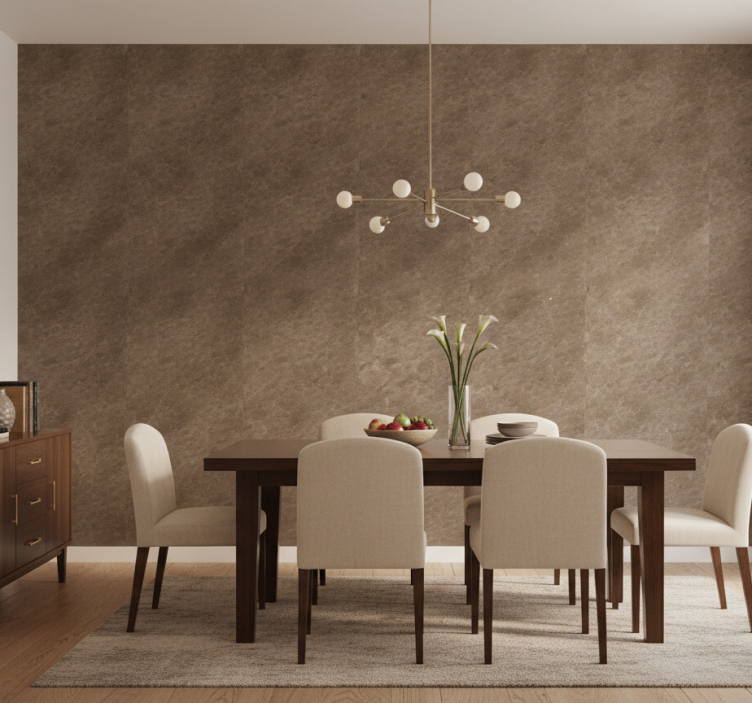 Brown elegant marble effect wallpaper - TenStickers