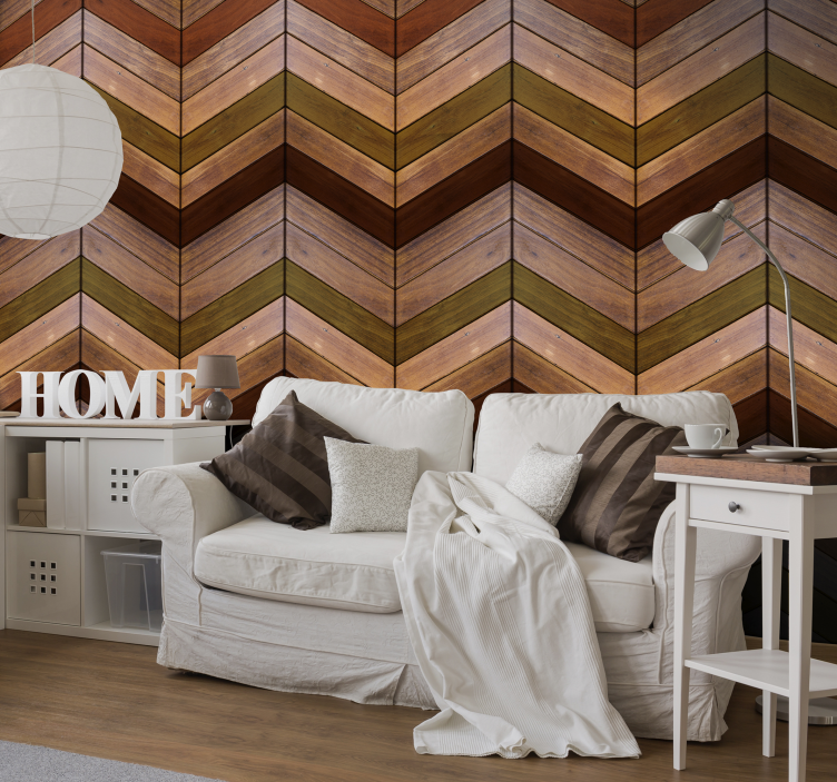 Wall mural Wooden braid wood effect - TenStickers