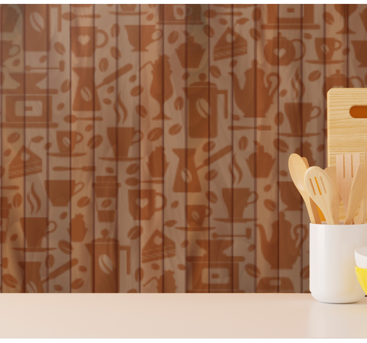 Cafeteria Motifs kitchen wallpaper - TenStickers