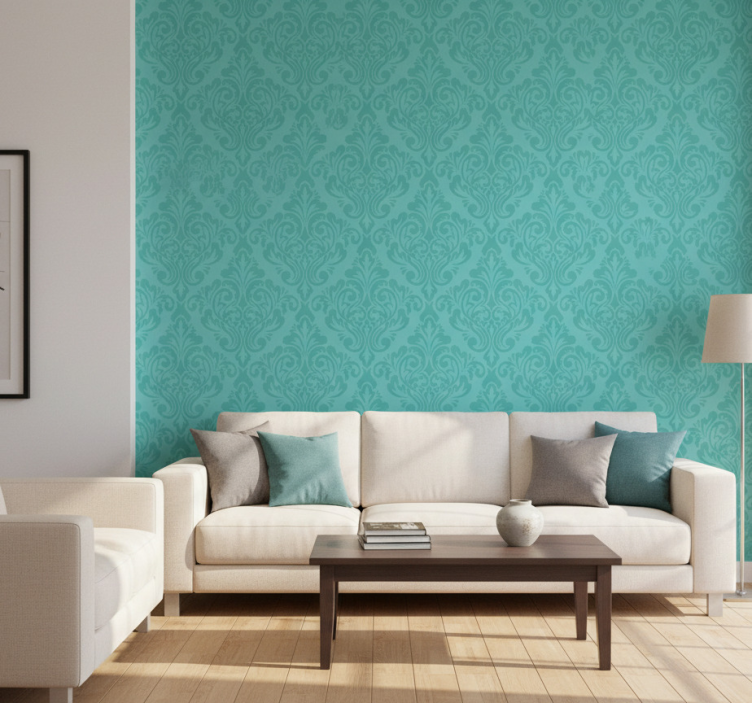 Classic wallpaper in elegant damask design - TenStickers