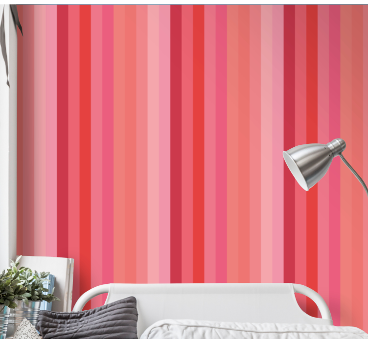 Gradated Lines wallpaper horizontal stripes - TenStickers