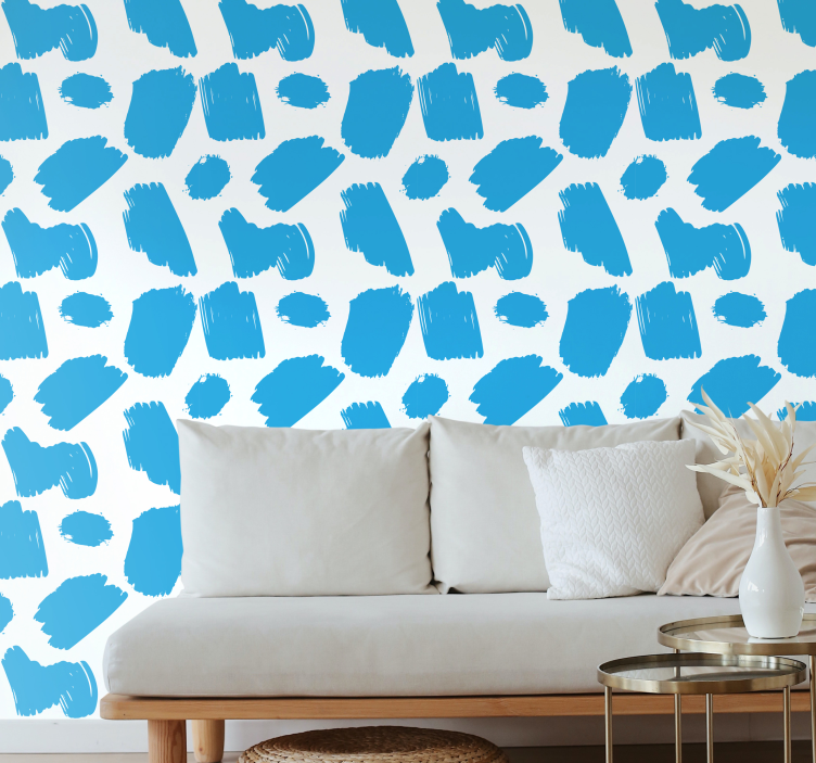 Conceptual Brushstrokes abstract wallpaper - TenStickers