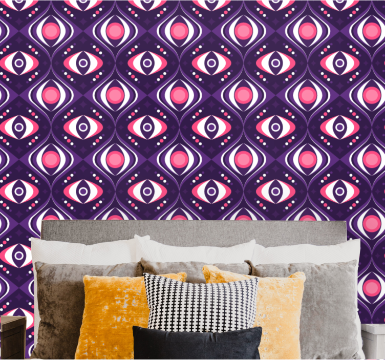 Conceptual Eye Motif abstract wallpaper - TenStickers