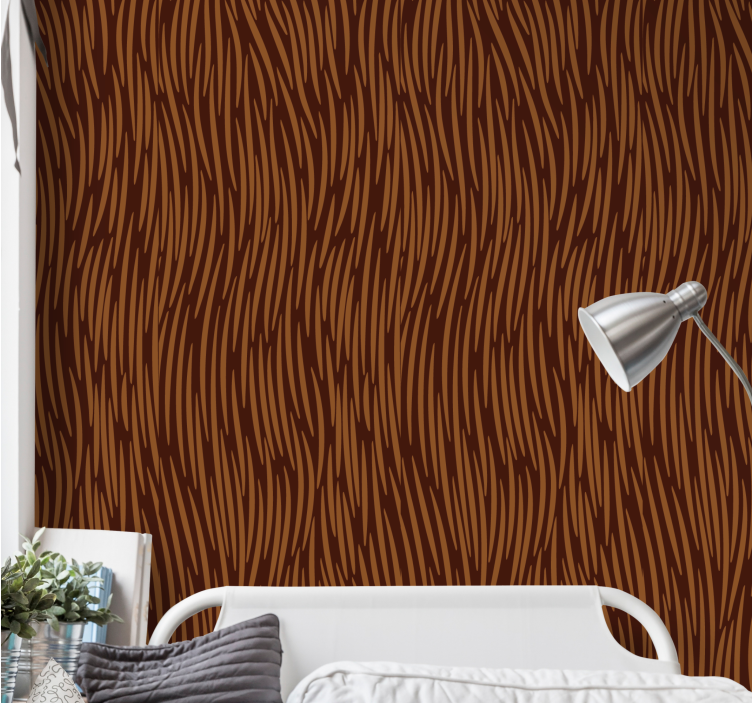 Conceptual Fur abstract wallpaper - TenStickers