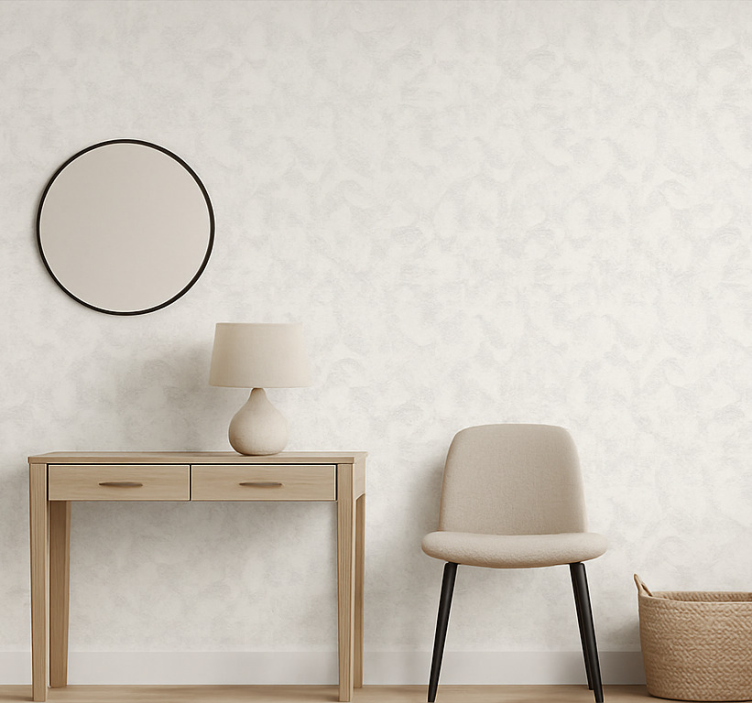 Concrete wallpaper brushed arctic stucco - TenStickers