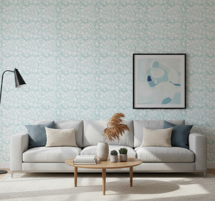 Contemporary wallpaper abstract circular modern - TenStickers