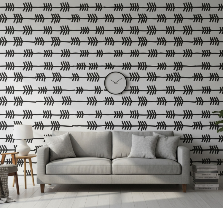 Contemporary wallpaper arrows pattern design - TenStickers