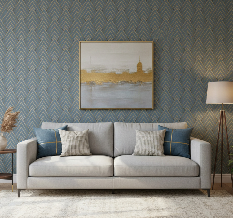 Contemporary wallpaper stylish geometric design - TenStickers