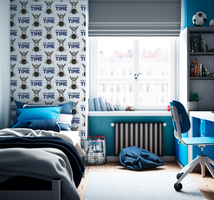 It's Cricket Time Wallpaper - TenStickers