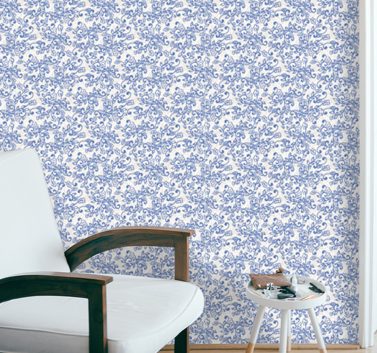 Decorative Floral floral wallpaper - TenStickers