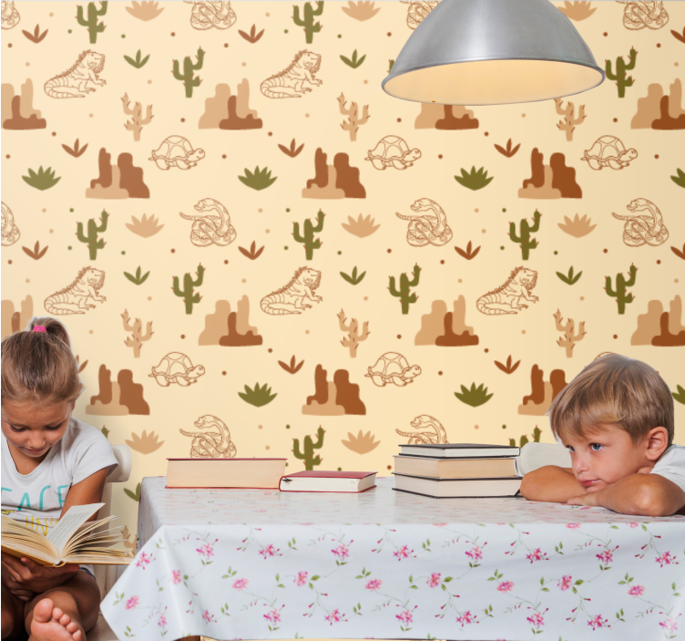 Desert Fauna Theme animals wallpaper - TenStickers