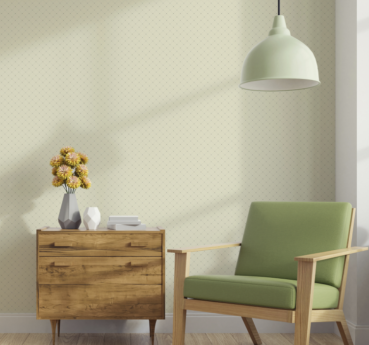 Diamond Retro green wallpaper - TenStickers