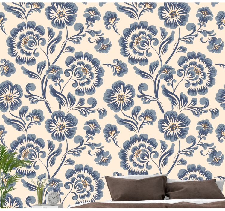 Exquisite Botanical Sophistication floral wallpaper - TenStickers